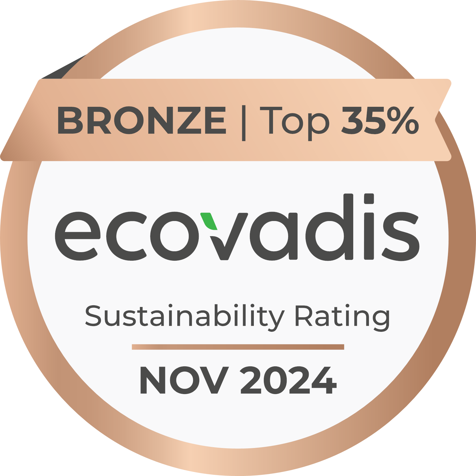 ECOVADIS Bronze label